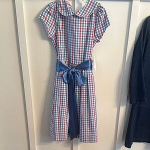 The Bailey Boys girls Christmas gingham dress